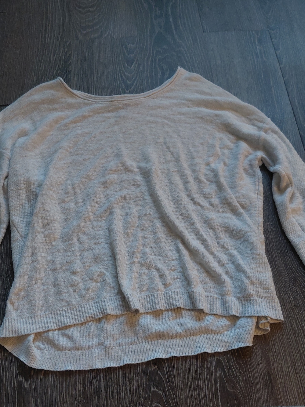 GAP Off-the-Shoulder Cream Lightweight Sweater